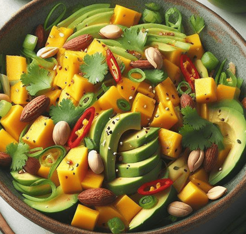 Mango Avocado-Salat Asiatisch