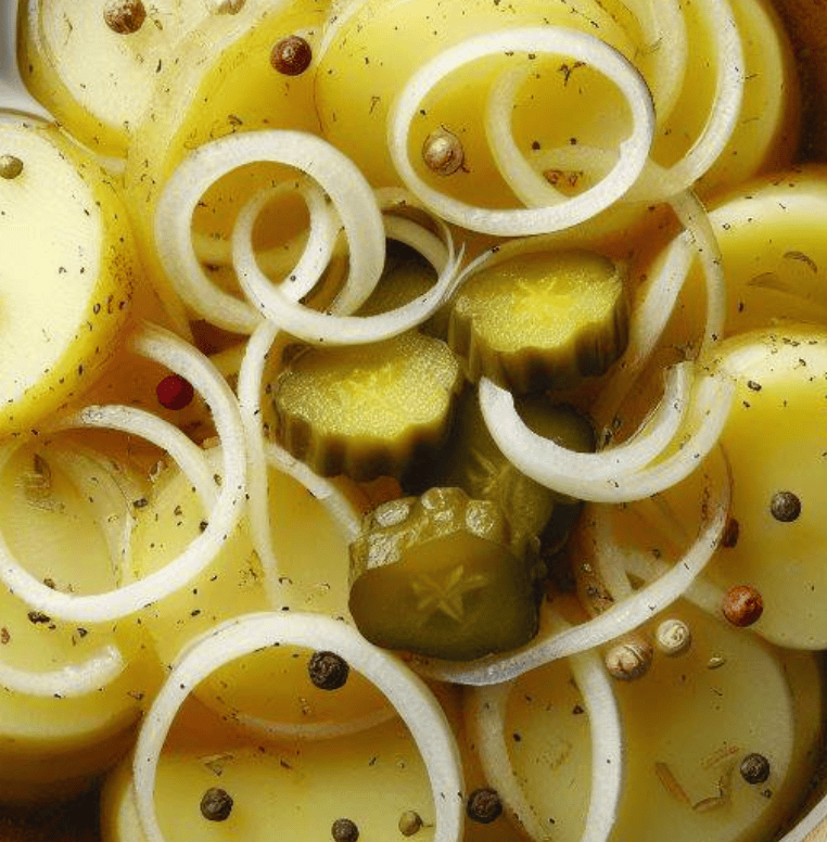 Schwäbischer Kartoffelsalat mit Gurke
