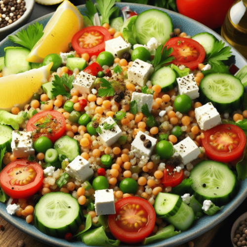 Türkischer Salat mit Bulgur und Linsen