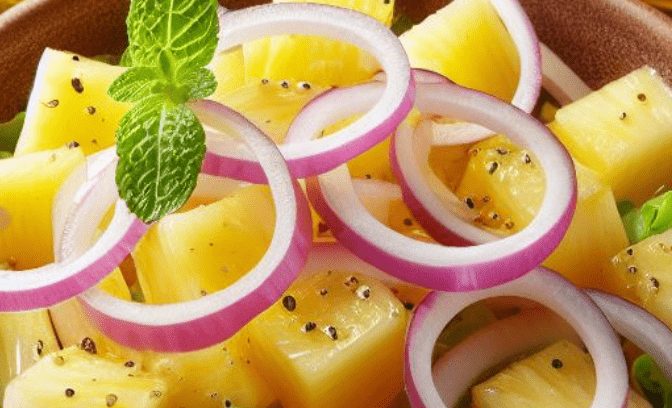 Ananas Zwiebel Salat Rezept