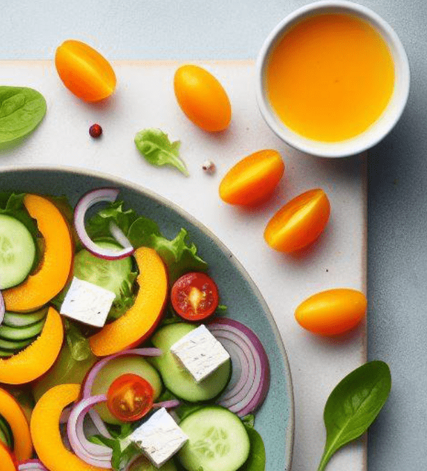 Aprikosen Dressing Salat