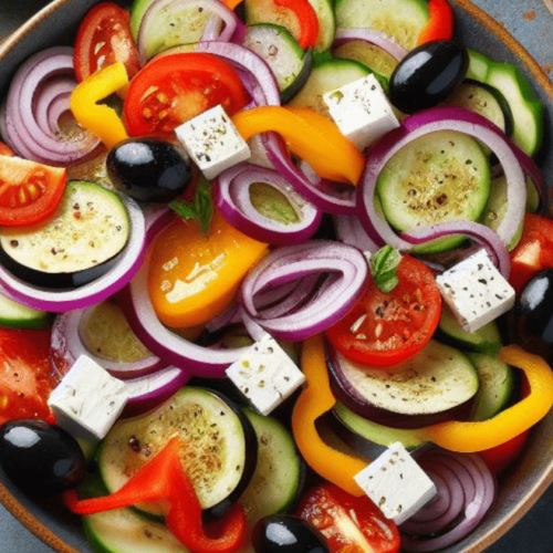 Aubergine Paprika Salat Türkisch