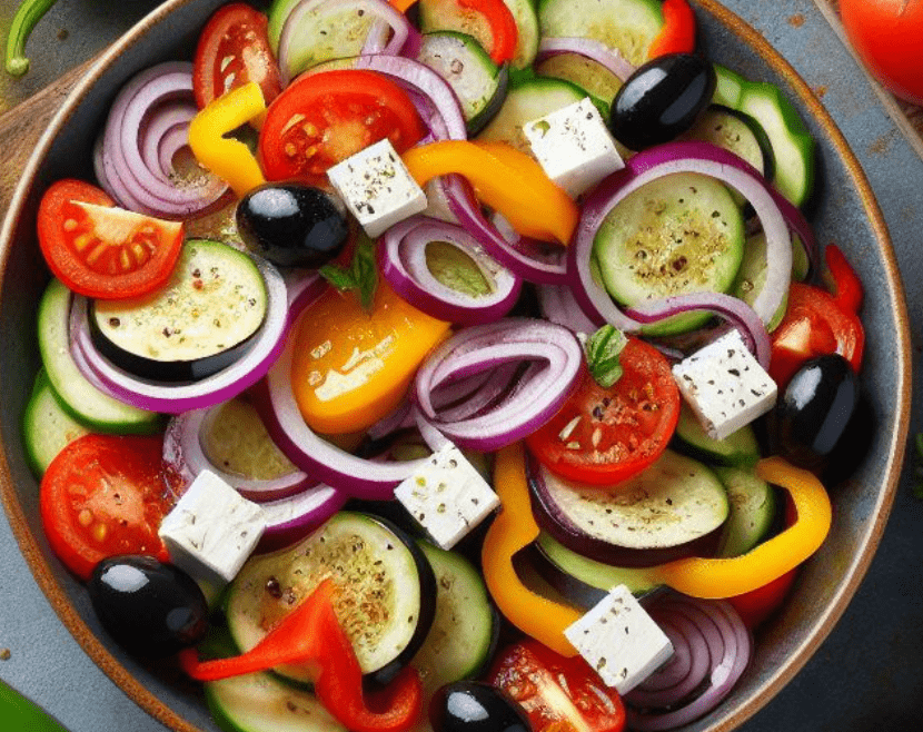 Aubergine Paprika Salat Türkisch