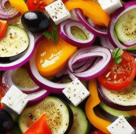 Aubergine Paprika Salat Türkisch