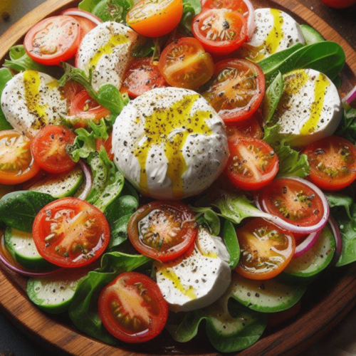 Burrata Salat Feldsalat