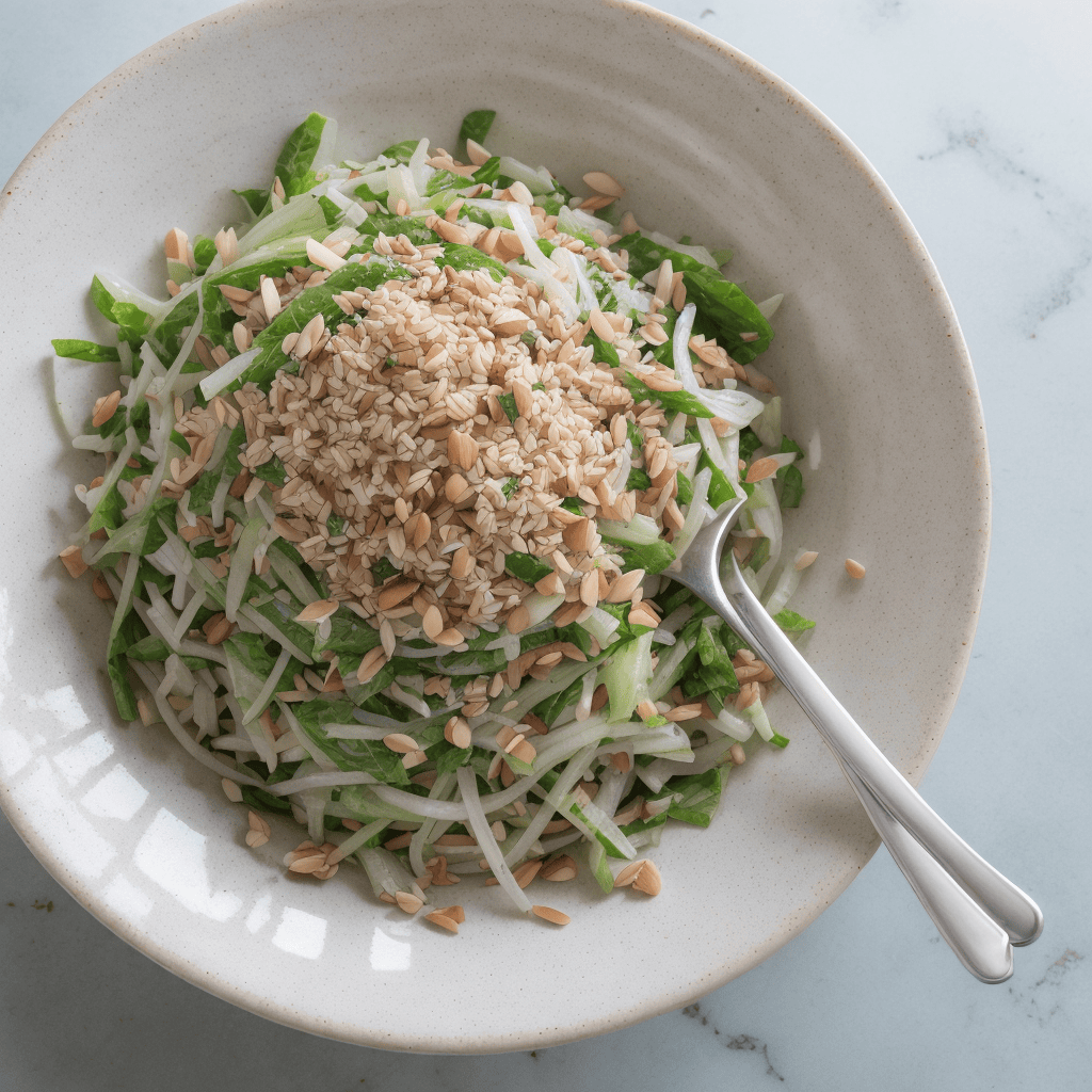 Chinakohl Sesam Salat Mandel