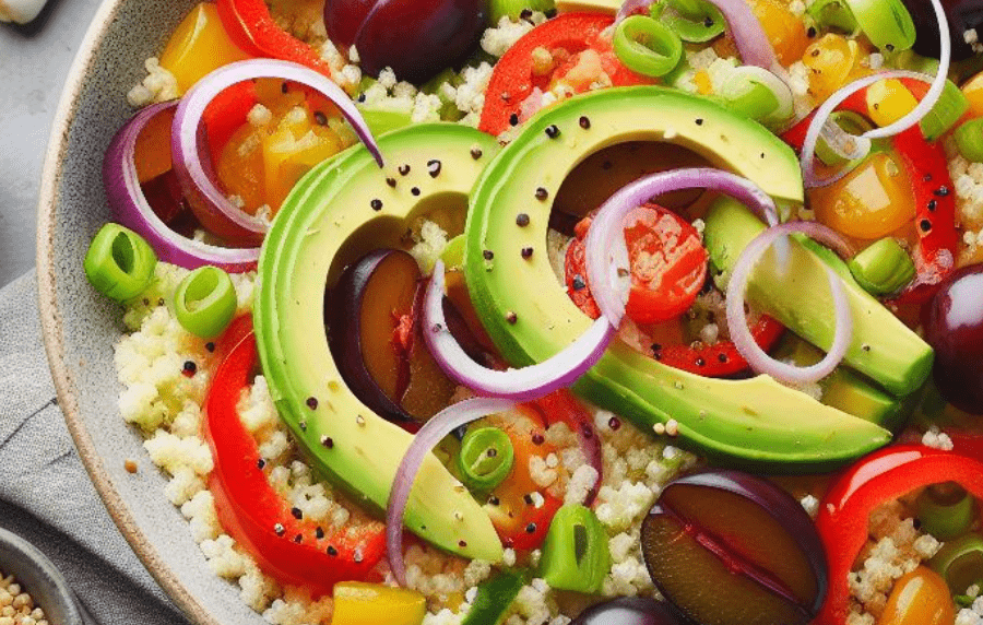 Couscous Salat mit Obst