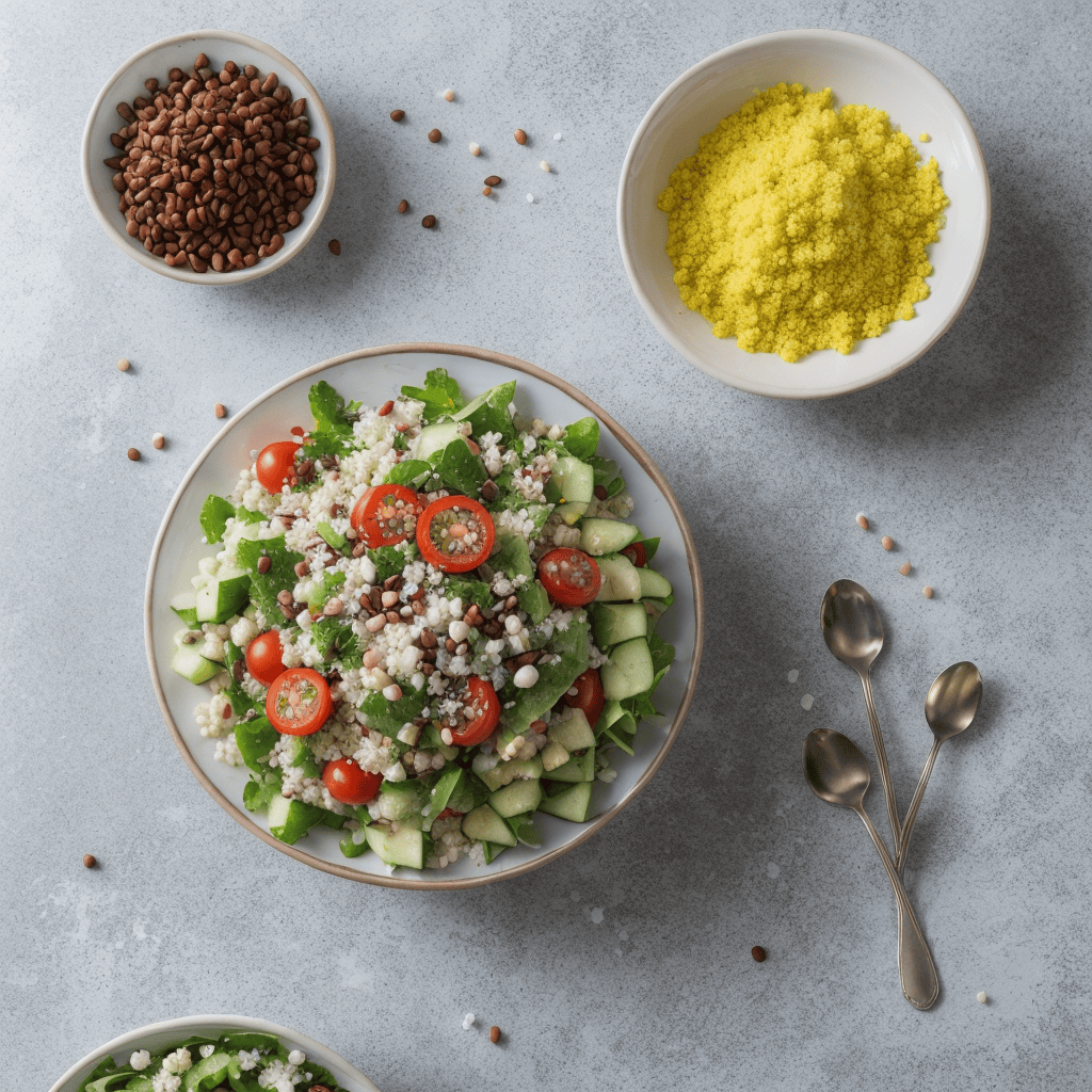Couscous Salat mit Rosinen