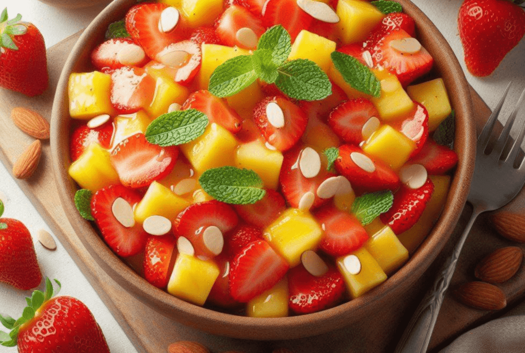 Erdbeer Ananas Salat