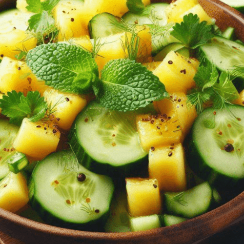 Gurke Ananas Salat