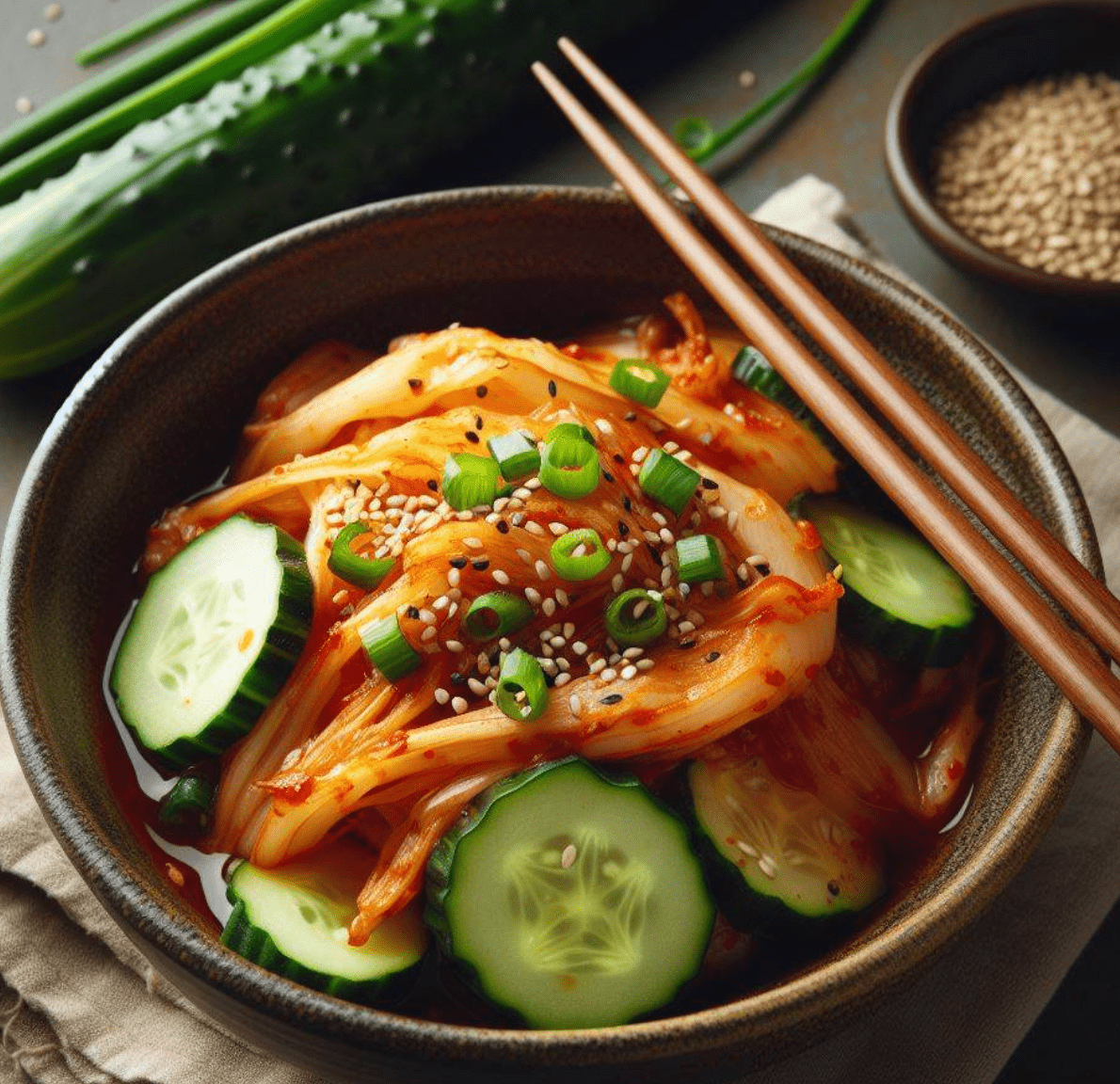 Gurken Kimchi Salat