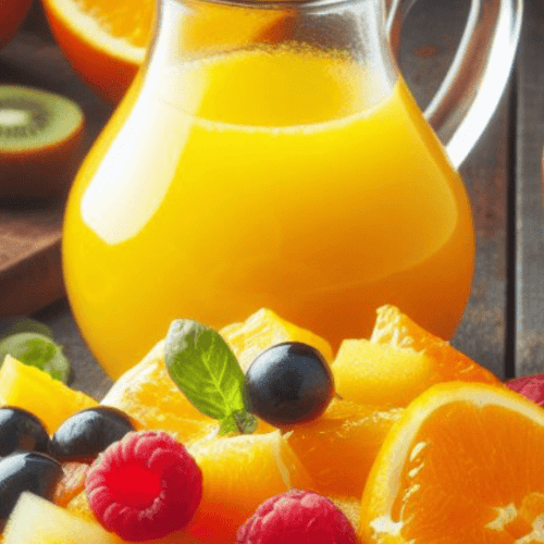 Obstsalat Dressing Orangensaft