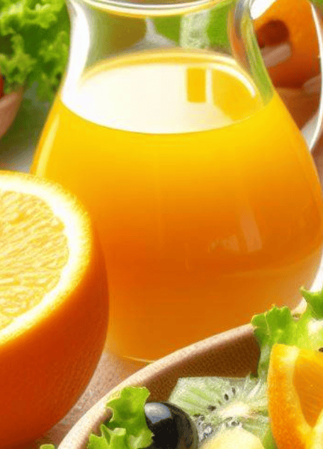 Obstsalat Dressing Orangensaft