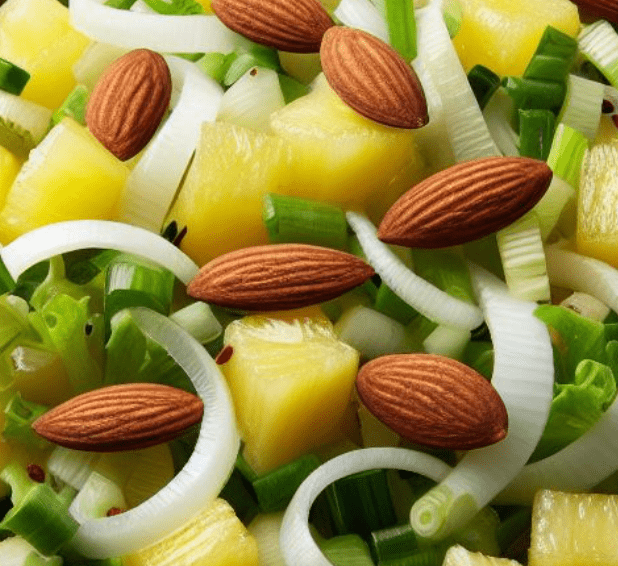 Porree Salat Ananas
