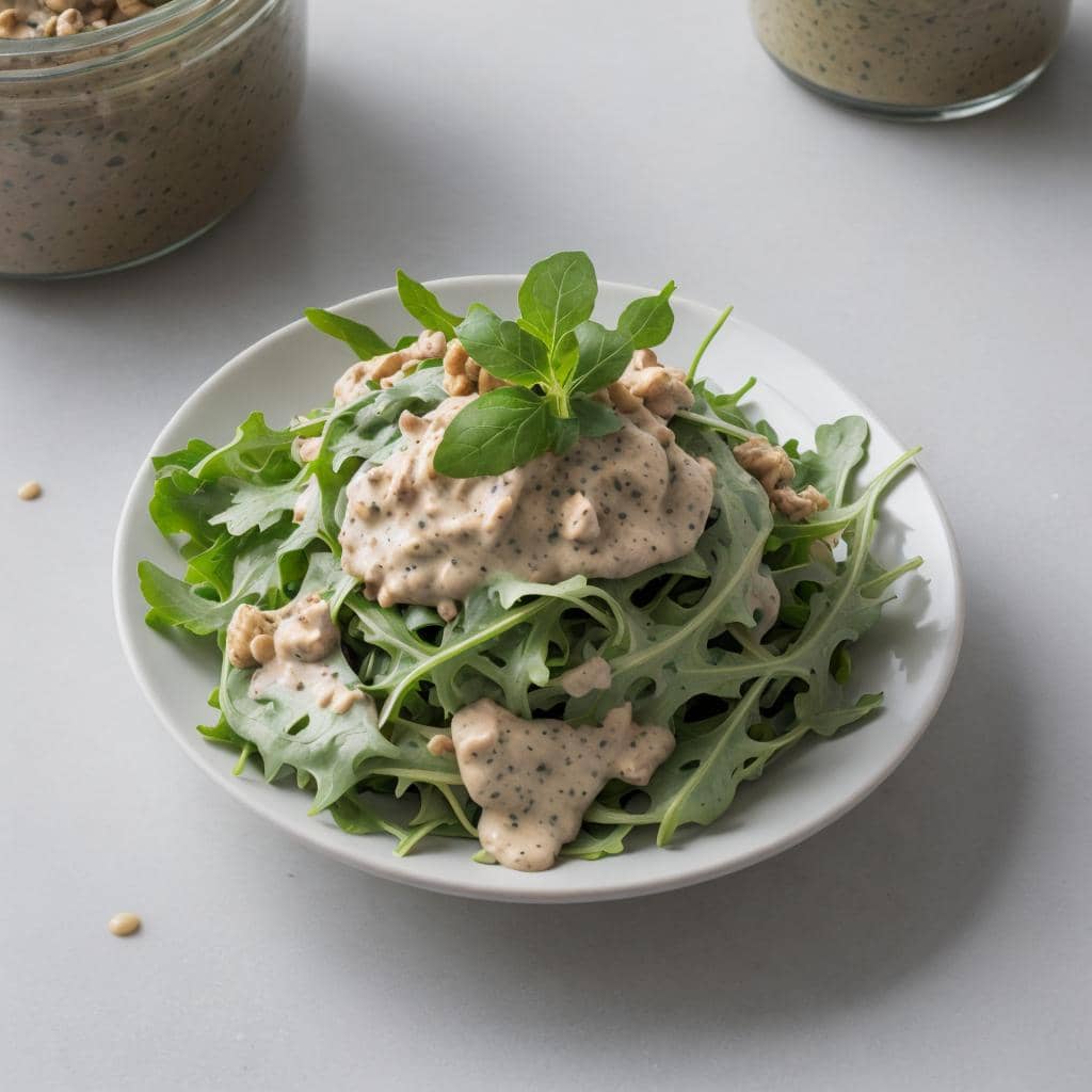 Rucola Senf Dressing ohne Ei