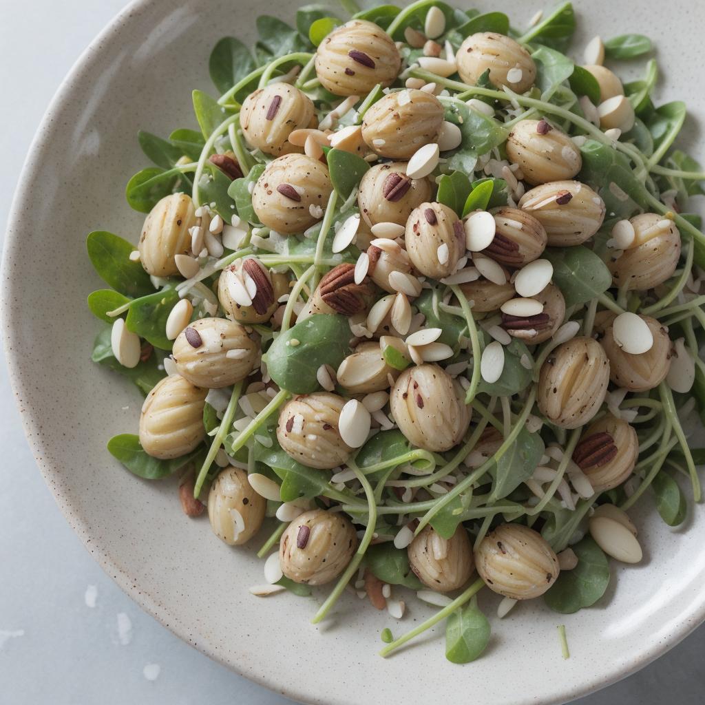 Salat Mandel Sprossen Crunch