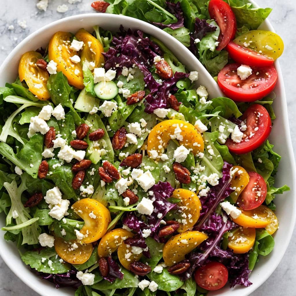 Sommer-Salat mit Feta und Orangen