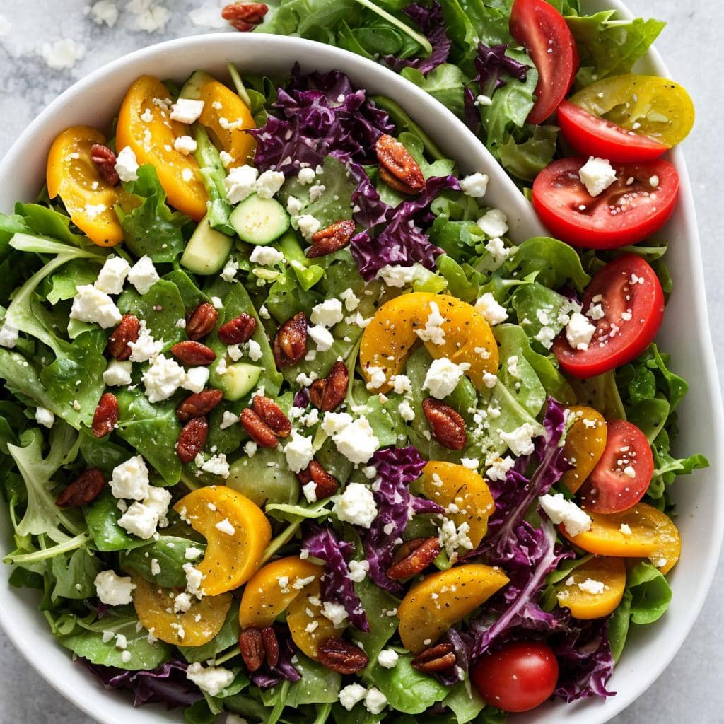Sommer-Salat mit Feta und Orangen