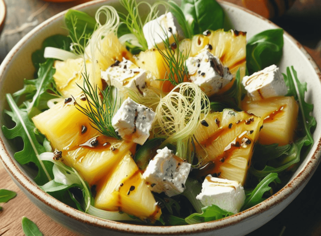 Ananas Salat mit Fenchel