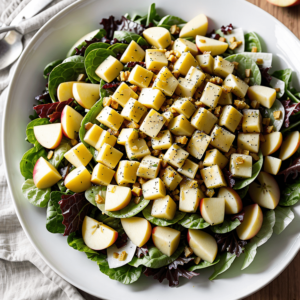 Apfel Cheddar Salat