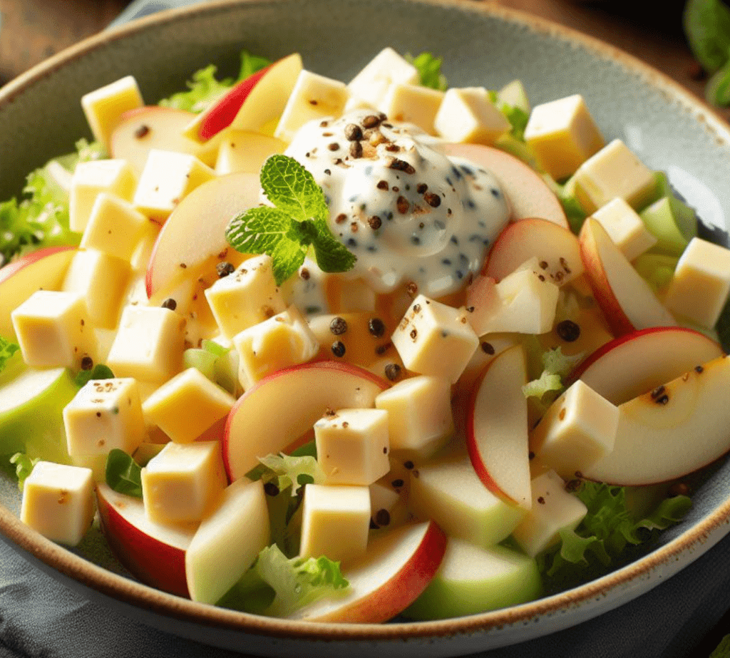 Apfel Gouda Salat