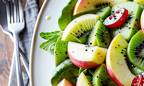 Apfel Kiwi Salat