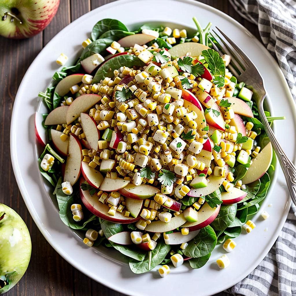 Apfel Mais Salat