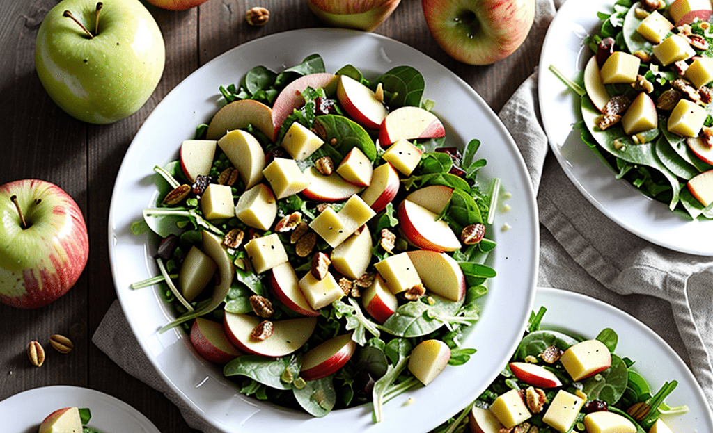 Apfel mit Speck Salat