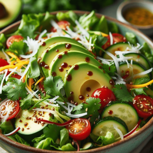 Avocado Zucchini Kokos Salat