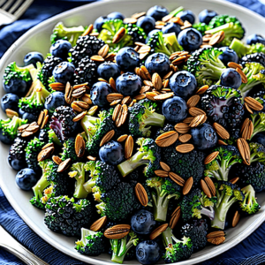 Blaubeer Brokkoli Salat