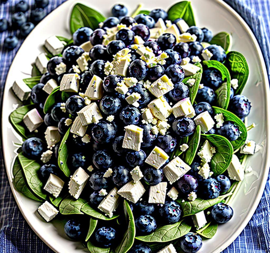 Blaubeer Feta Salat