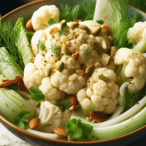 Blumenkohl Fenchel Salat