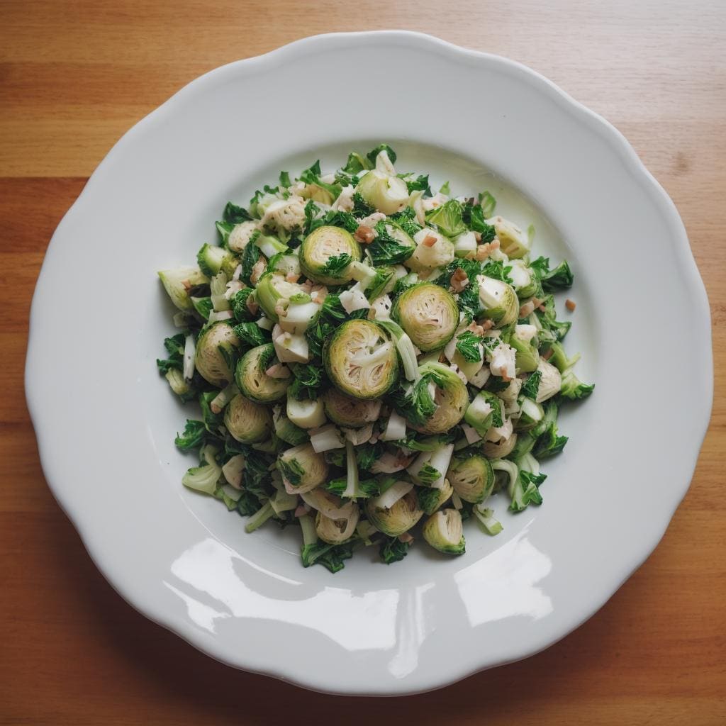 Blumenkohl Rosenkohl Salat