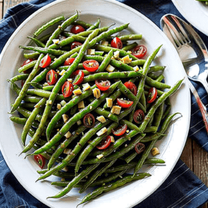 Bohnensalat mit Bohnen aus der Dose