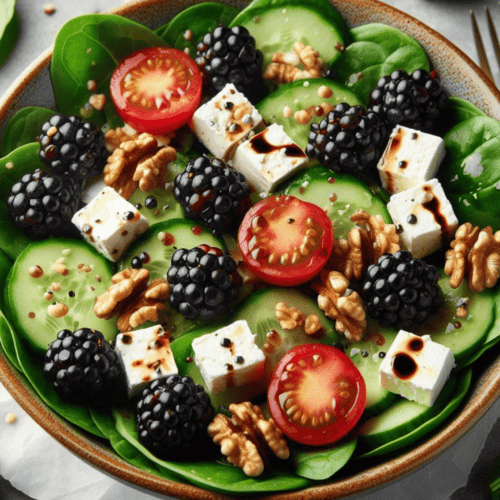 Brombeere Feta Salat