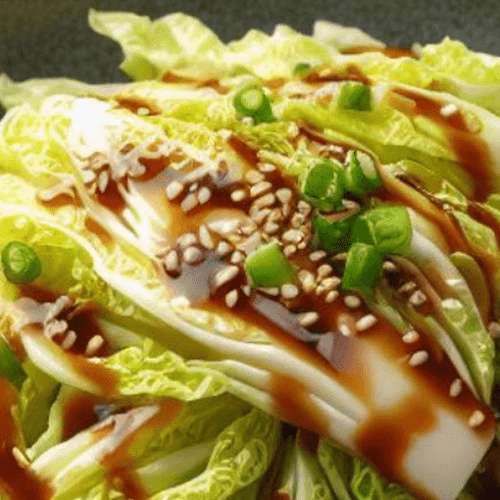 Chinakohl Salat mit Kürbiskernöl