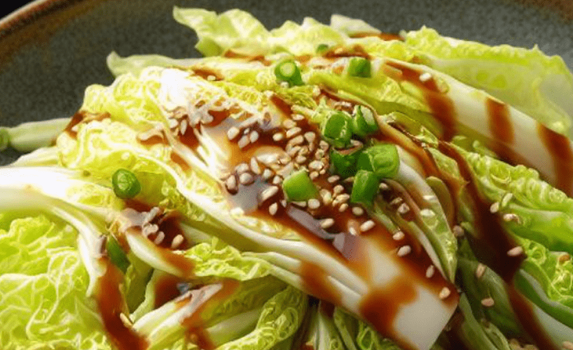 Chinakohl Salat mit Kürbiskernöl