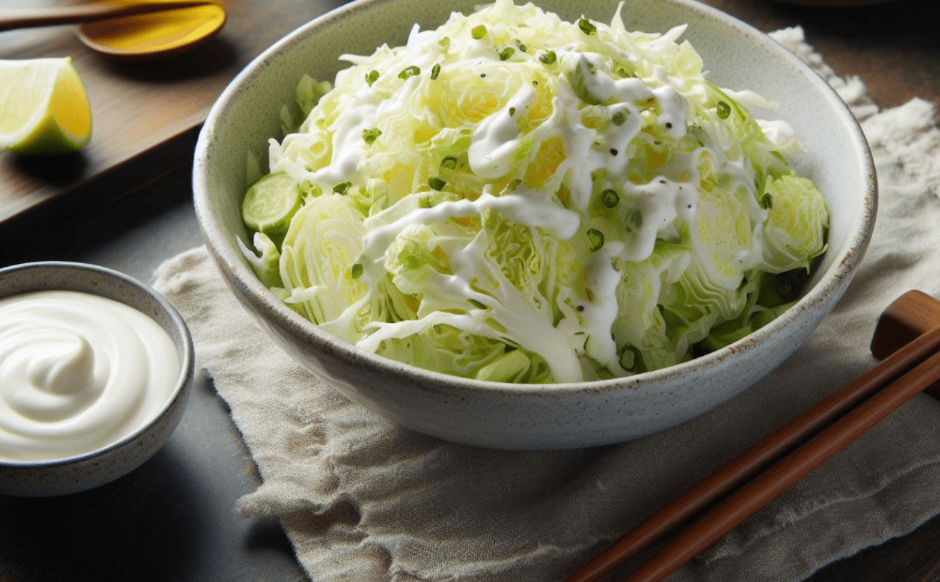 Chinakohl Salat mit Mayonnaise