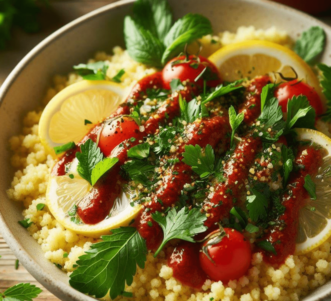 Couscous Salat mit Harissa