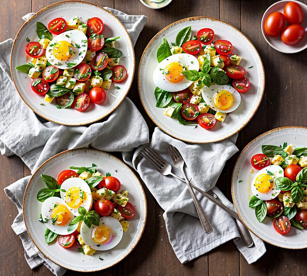 Eier Tomaten Salat