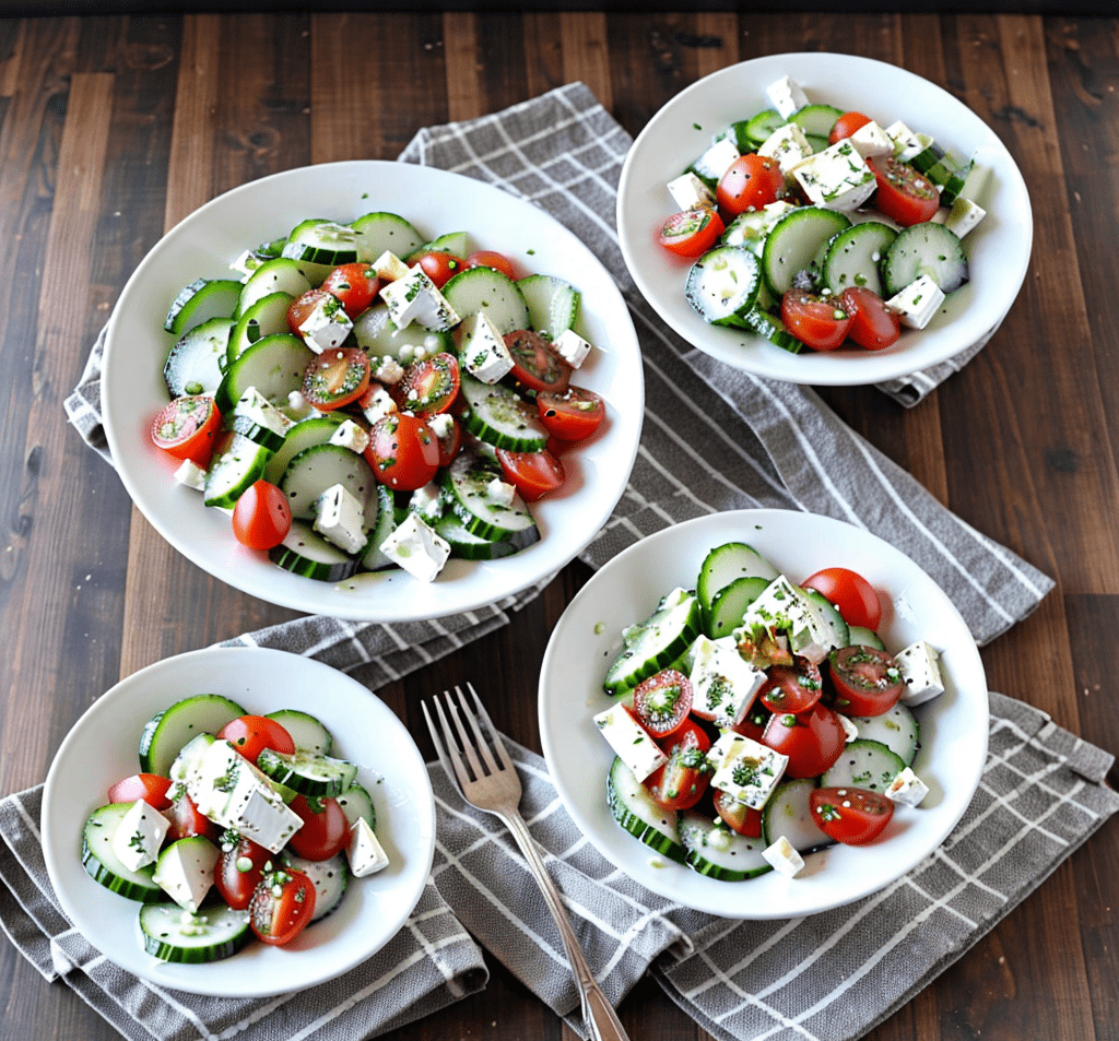 Feta Gurken Tomaten Salat