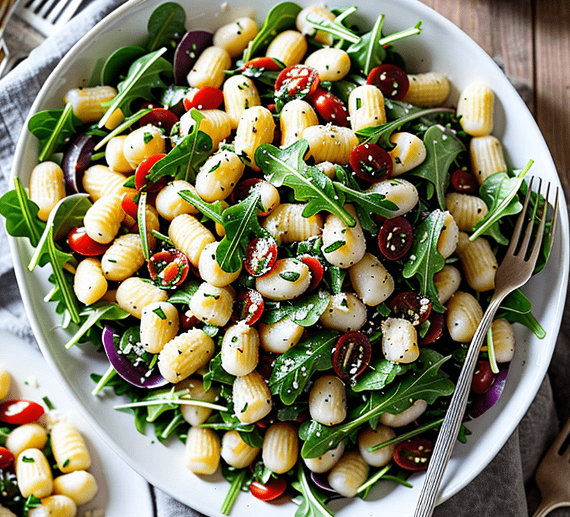 Gnocchi Salat mit Rauke