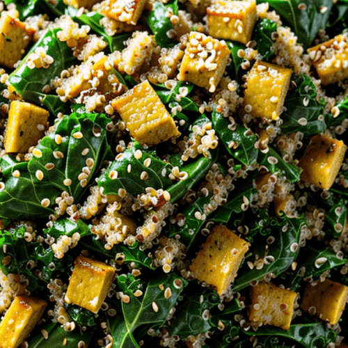 Grünkohl Quinoa Salat