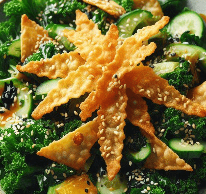 Grünkohl Salat Asiatisch