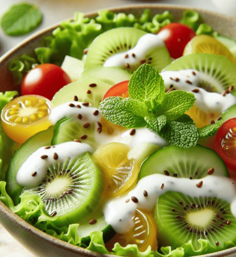 Gurken Kiwi Salat