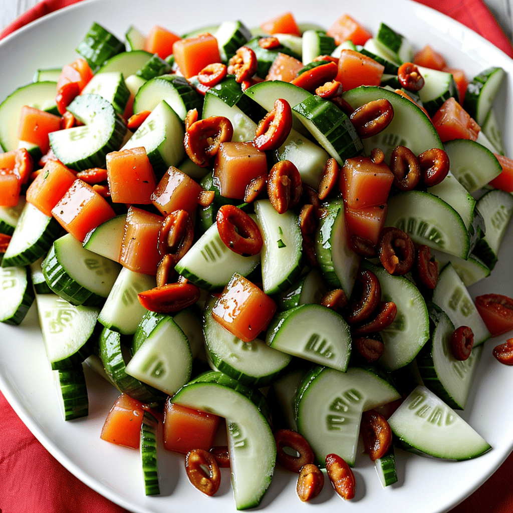 Gurkensalat mit Melone