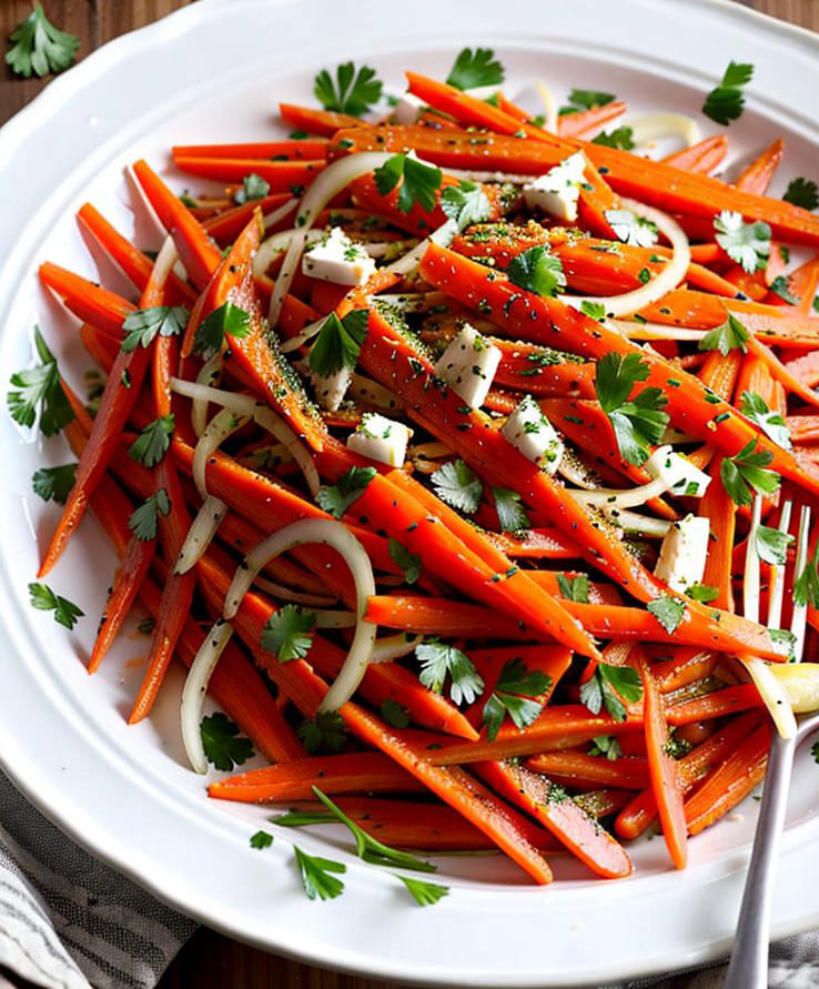 Karotten Knoblauch Salat