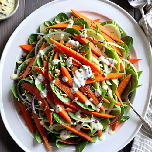 Karotten Kohlrabi Salat mit Joghurt