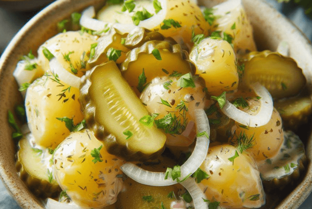 Kartoffel Gewürzgurken Salat