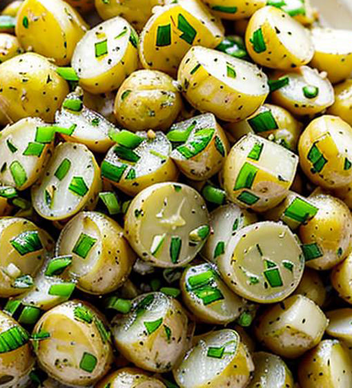 Knoblauch Kartoffeln Salat